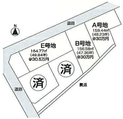 サンタウン福井Ⅱ(高知市福井町) 区画図 サンタウン福井Ⅱ(高知市福井町) 区画図