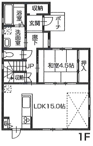 高知県 高知市 福井町 建売図面A 1F 高知県 高知市 福井町 建売図面A 1F