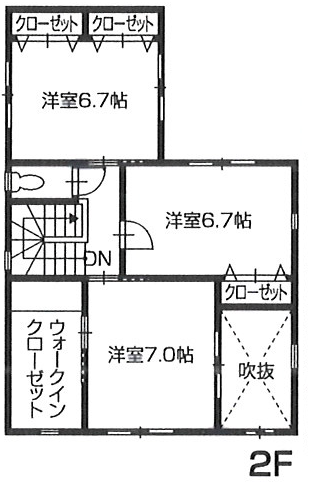 高知県 高知市 福井町 建売図面A 2F 高知県 高知市 福井町 建売図面A 2F