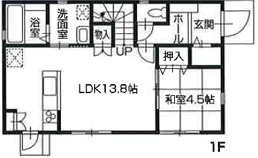 高知県 高知市 福井町 建売図面A 1F 高知県 高知市 福井町 建売図面E 1F