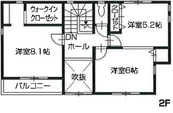 高知県 高知市 福井町 建売図面A 2F 高知県 高知市 福井町 建売図面E 2F