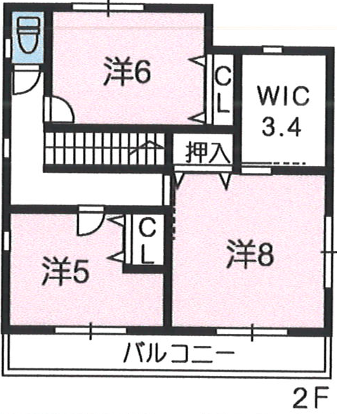 高知県 香美市 土佐山田 建売図面16 2F 高知県 香美市 土佐山田 建売図面14 2F