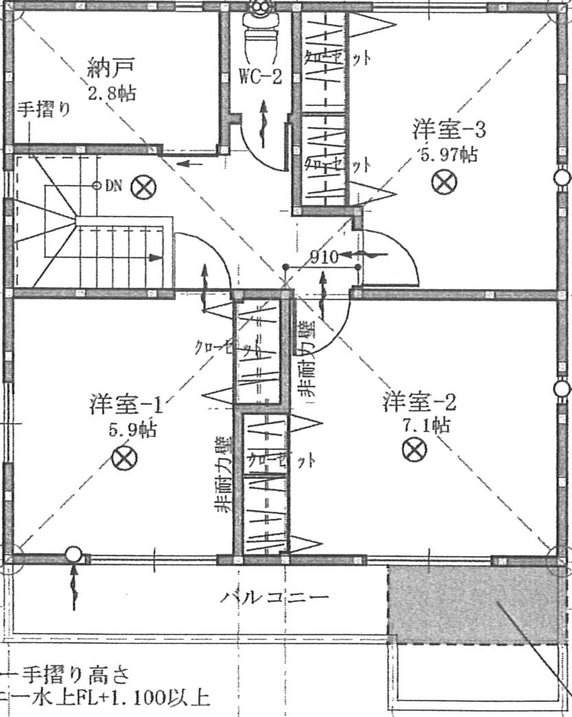 高知県 香美市 土佐山田 建売図面16 2F 高知県 香美市 土佐山田 建売図面16 2F