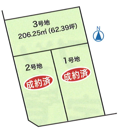 土佐山田町(秦山町1丁目) 区画図 土佐山田町(秦山町1丁目) 区画図