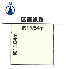 中須賀町　区画図